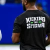 Philadelphia Eagles Mental Health Kicking The Stigma T-shirt Black