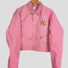 Pink Carhartt Yankees Crop Jacket