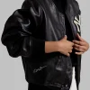 Polo Ralph Lauren Yankees Black Leather Bomber Jacket