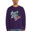 Rock N Roll Girl Purple Crewneck