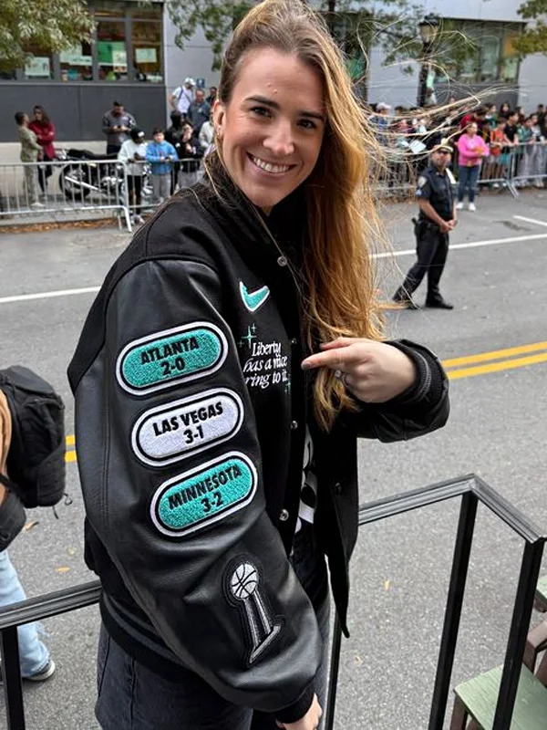 Sabrina Ionescu Custom Nike Varsity Jacket