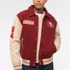 San Francisco 49ers AbercrombieVarsity Bomber Jacket