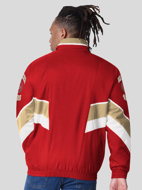 San Francisco 49ers Captain Satin Starter Varsity Jacket