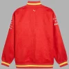 Scuderia Ferrari F1 2024 Team Red Varsity Bomber Jacket