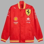 Scuderia Ferrari F1 2024 Team Varsity Bomber Jacket