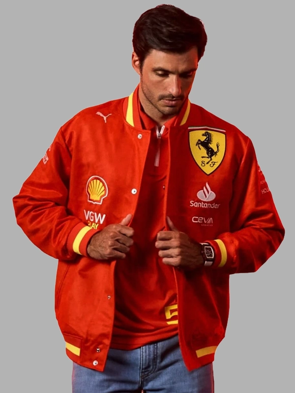 Scuderia Ferrari F1 2024 Team Varsity Jacket