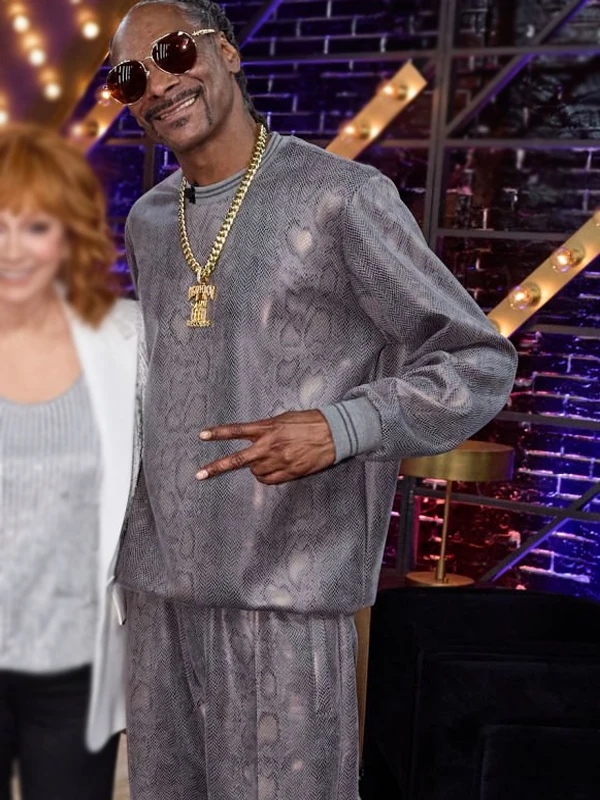 Snoop Dogg The Voice S26 Grey Crocodile Tracksuit