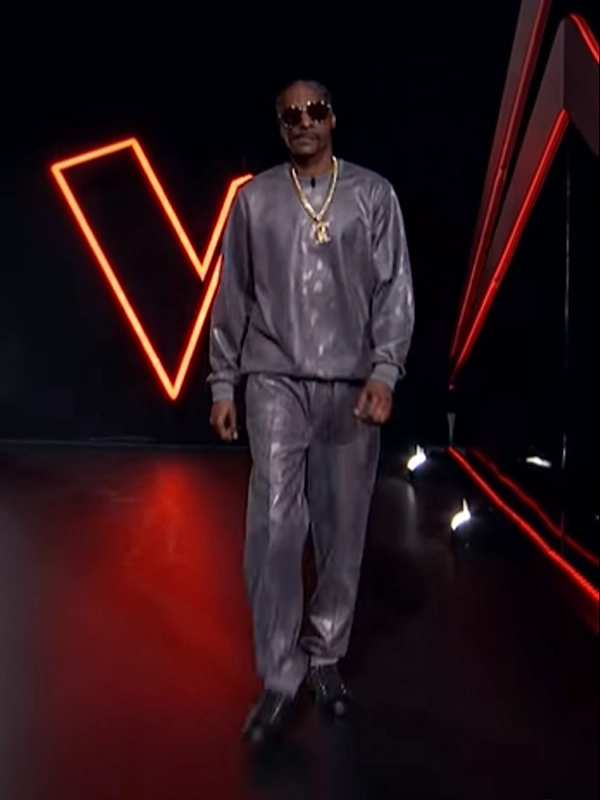 Snoop Dogg The Voice S26 Grey Snake Print Tracksuit