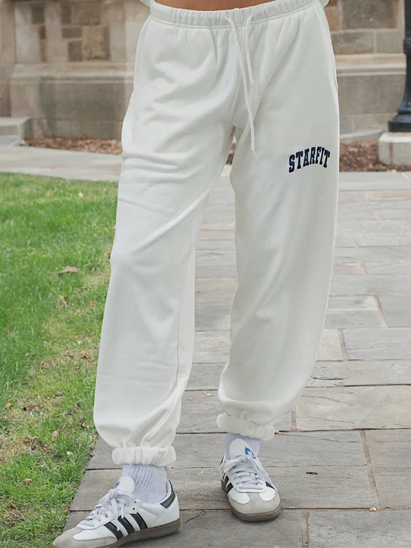 Starfit White Track Pants