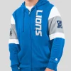 Starter Blue Detroit Lions Extreme Full-Zip Hoodie