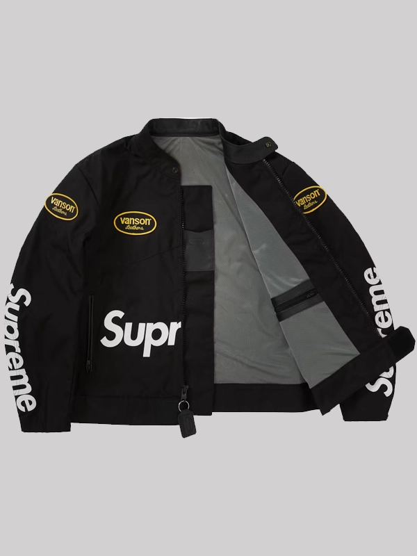 Supreme Vanson Leathers Cordura Jacket Black