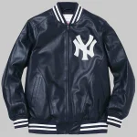 Supreme Yankees Leather Varsity Jacket