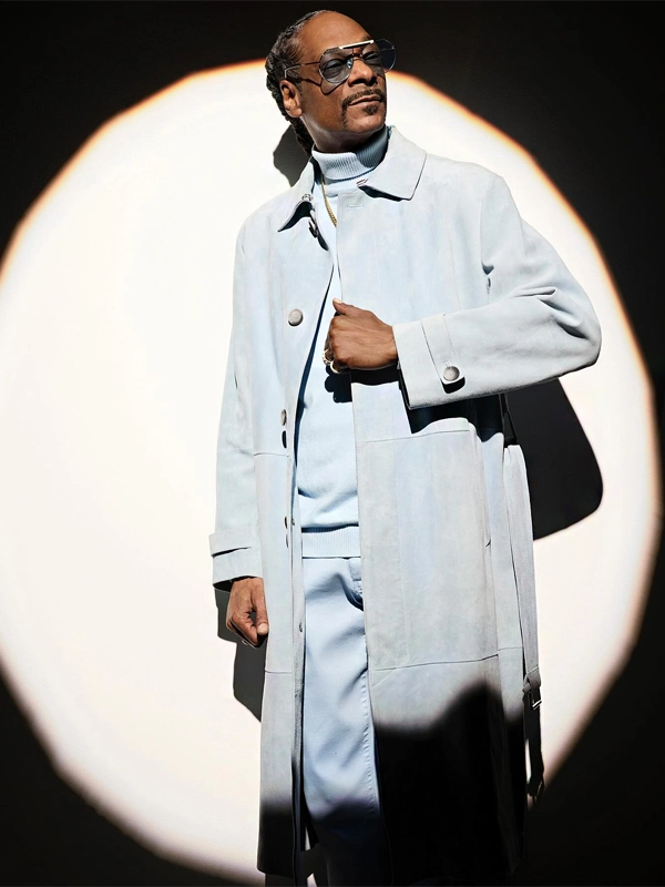 The VOICE S26 SNOOP DOGG BLUE TRENCH COAT