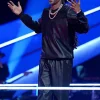 The Voice S26 Snoop Dogg Black Leather Tracksuit