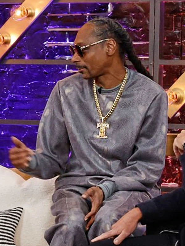 The Voice S26 Snoop Dogg Grey Crocodile Print Tracksuit