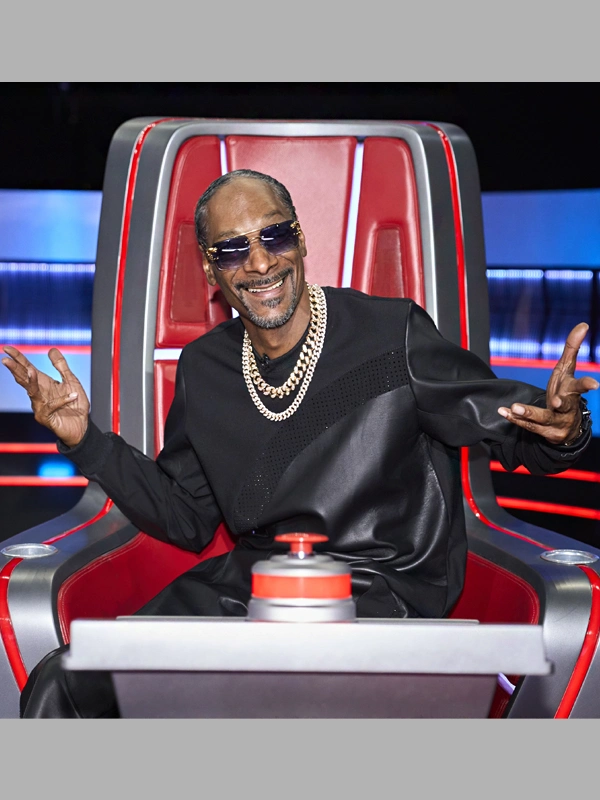 The Voice S26 Snoop Dogg Leather Tracksuit Black