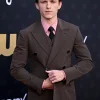 Tom Holland Brown Double Breasted Blazer