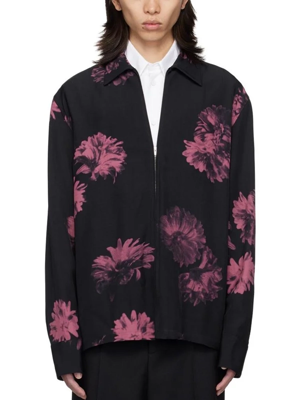 Travis Kelce Black Floral Jacket