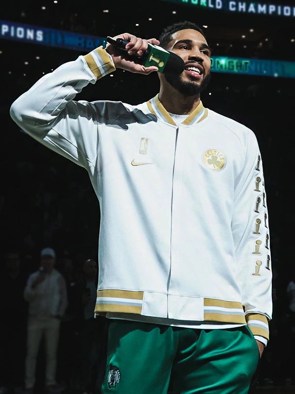 Trophy Ring Banner Boston Celtics Nike Bomber Jacket