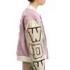 Who Decides War Namesake Pink Varsity Jacket