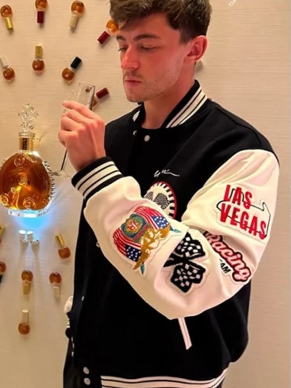 2024 Las Vegas Grand Prix Wynn Las Jeff Hamilton Varsity Jacket