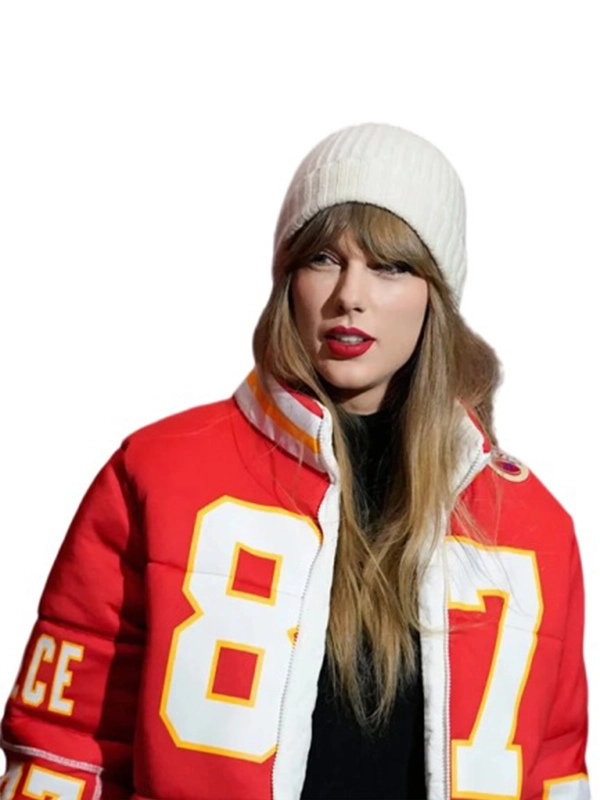 87 Taylor Swift Travis Kelce Puffer Jacket