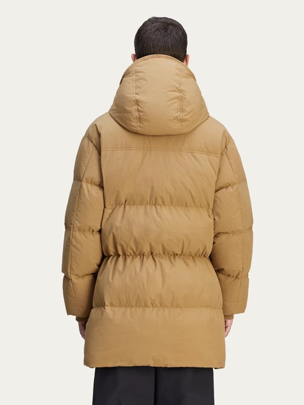 Adidas x C.P. Company Khaki Hooded Puffer Jacket