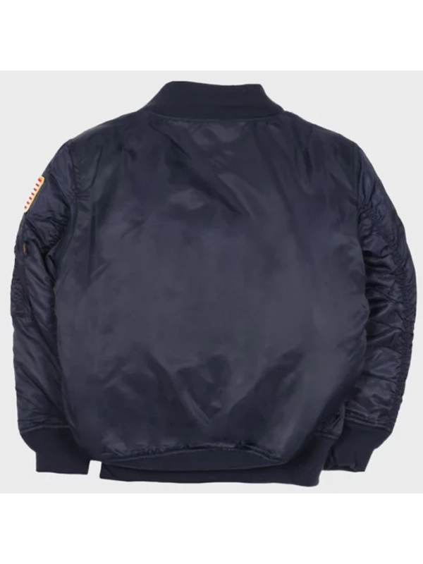 Alpha Industries NASA MA-1 Blue Flight Bomber Jacket