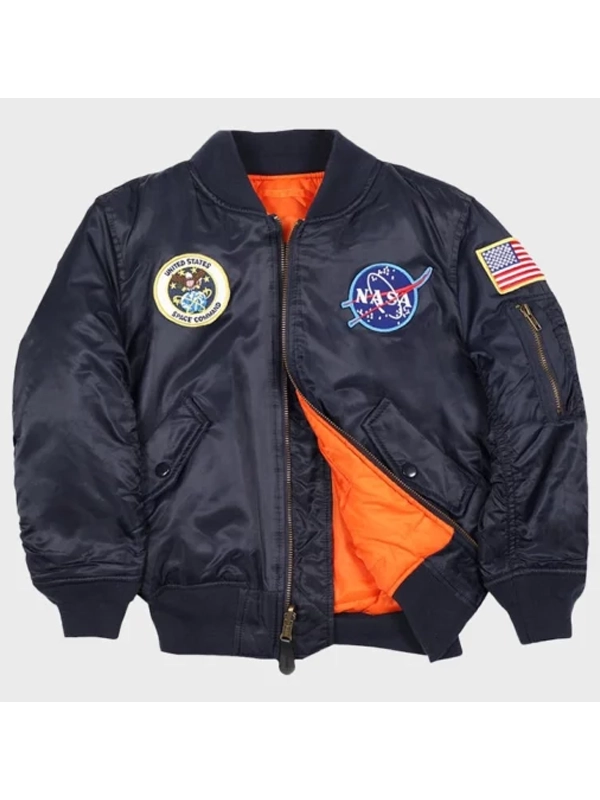 Alpha Industries Nasa MA 1 Flight Jacket Blue