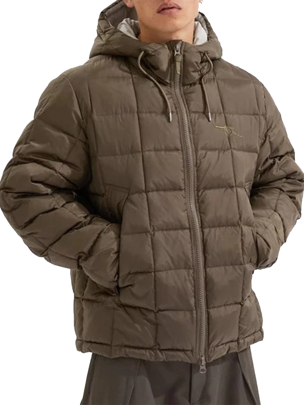 Arsenal Holloway Social Club Brown Quilted Puffer Jacket