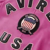 Avirex Icon Pink Leather Bomber Jacket