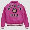 Avirex Icon Pink Leather Jacket