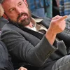 Ben Affleck Grey Wool Blazer