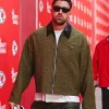 Bottega Veneta Cotton Frise Blouson Jacket Travis Kelce