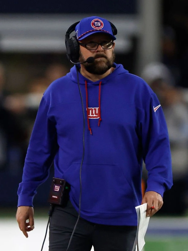 Brian Daboll NY Giants Blue Sideline Hoodie