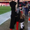 Brittany Mahomes Black Shearling Long Coat