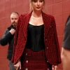 Broncos vs Chiefs Game Taylor Swift Tweed Blazer Red