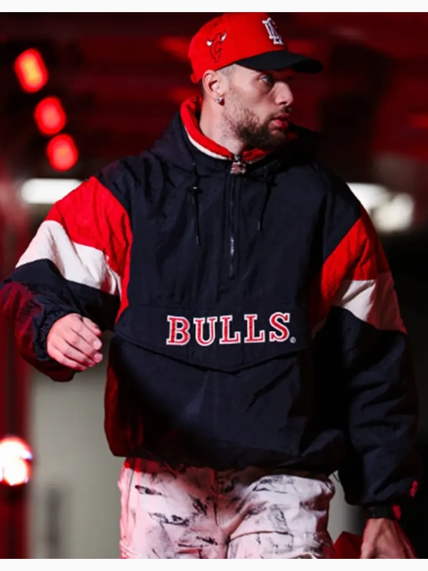 Chicago Bulls Zach Lavine Black Starter Jacket