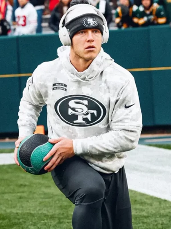 Christian McCaffrey Salute to Service 49ers Camo Hoodie