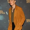 Cillian Murphy Brown Suede Leather Blazer Jacket