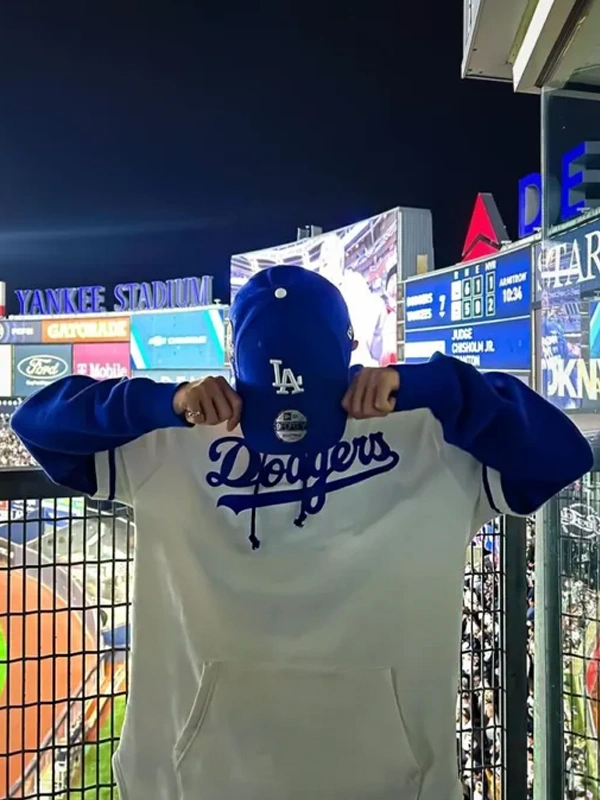 Dokyeom Los Angeles Dodgers Hoodie White & Blue