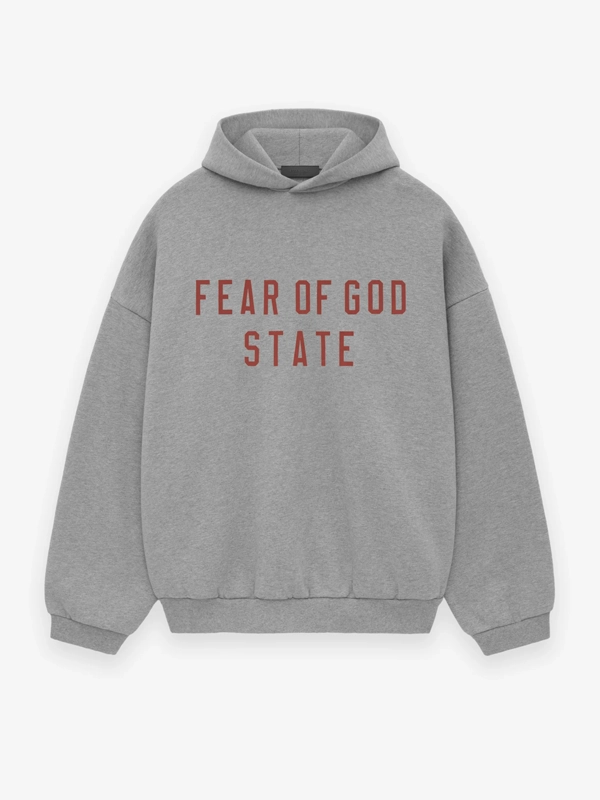 Essentials Fear Of God State Hoodie Grey