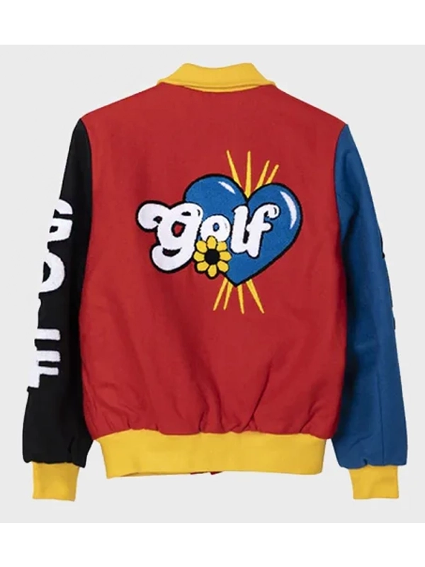 Golf Wang Primary Letterman Varsity Multicolor Jacket