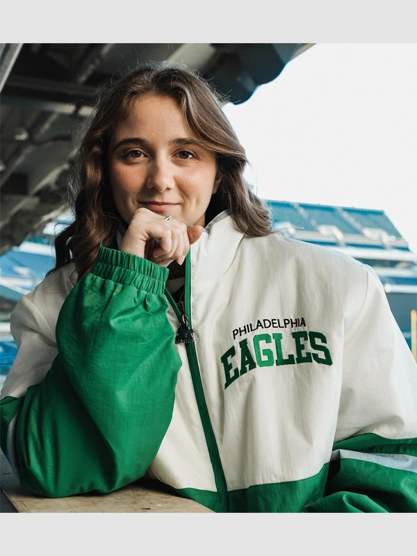 Green and White Eagles Starter Jacket