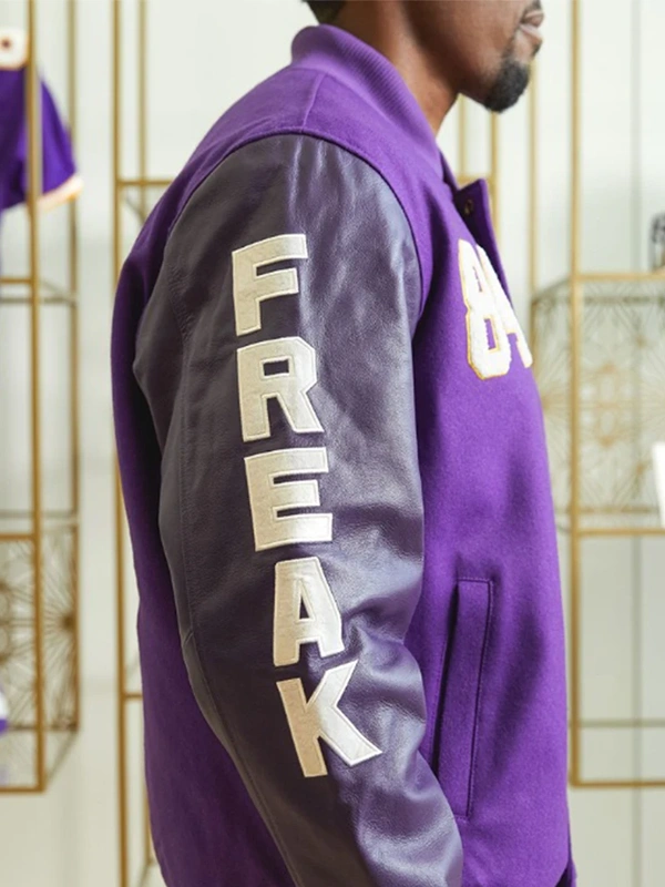 HOMAGE x Starter Randy Moss GOAT Varsity Jacket Purple