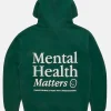 Happiness Project Mental Health Matters Hoodie Green