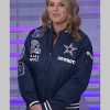 Jenna Bush Hager Dallas Cowboys Helmet Bomber Jacket