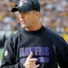 John Harbaugh Baltimore Ravens Black Sweatshirt