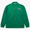 Kelly Green Philadelphia Eagles Satin Bomber Jacket