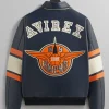 Kith & AVIREX for the New York Knicks Legend Leathe Bomber Jacket Blue